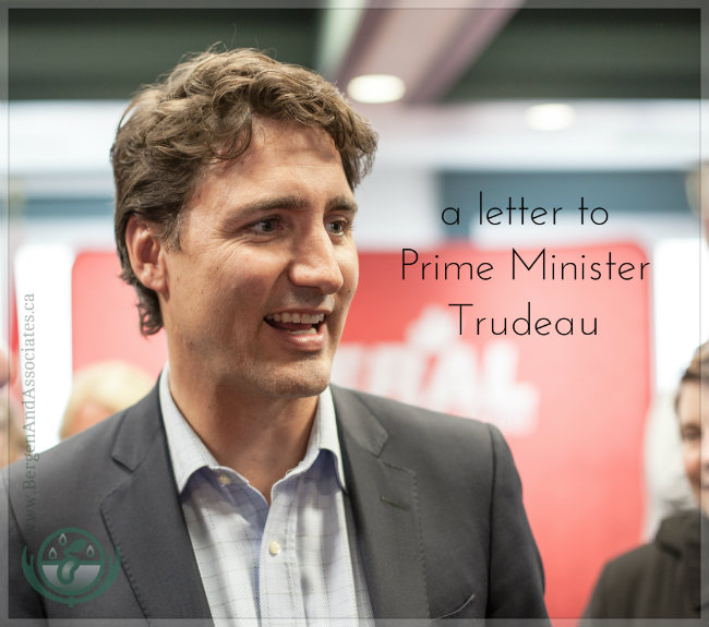 An Open Letter to Prime Minister Trudeau from Carolyn Klassen at Bergen and Associates Counselling in Winnipeg